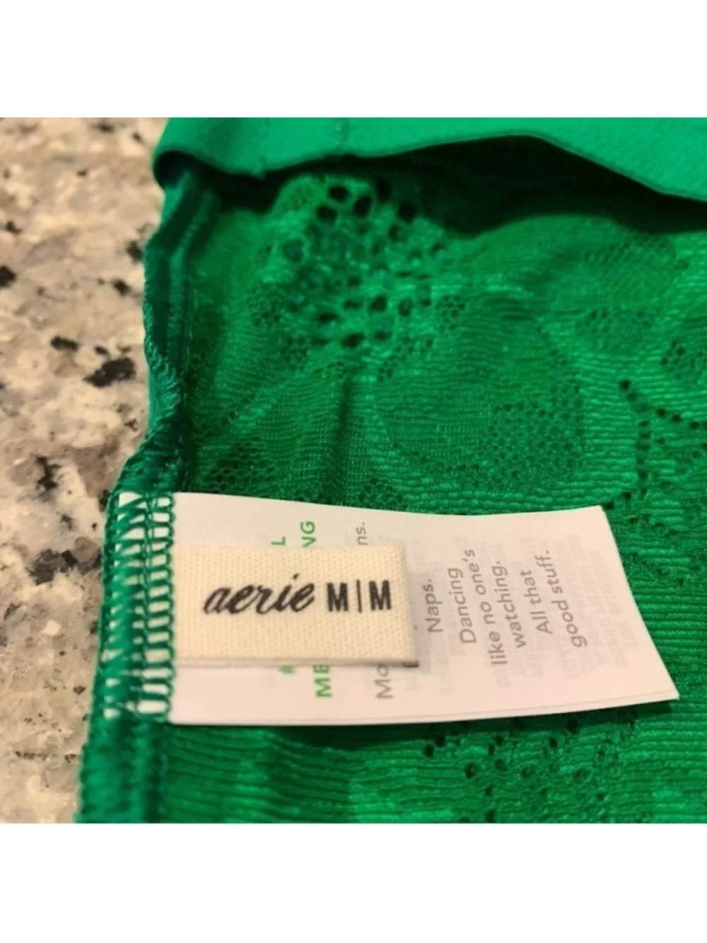 Aerie Top M Bralette Tank Green